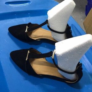 Black & gold  dress shoes